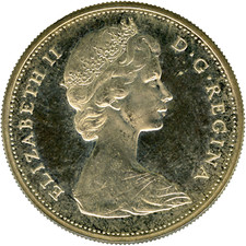☆ CANADA 1965 ☆ 1 DOLLARO
