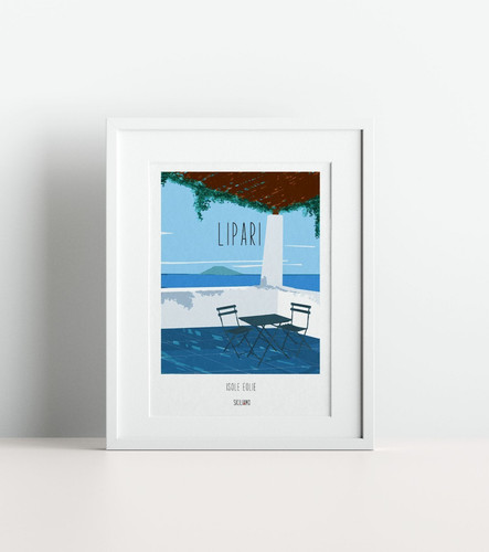 Siciliamo poster lipari - poster,
