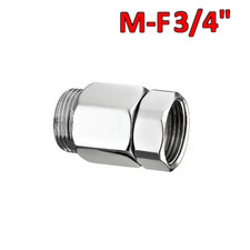 Prolunga retrogruppo a parete M-F 3/4'' calotta girevole ottone cromo