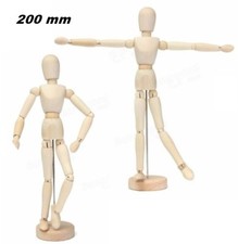 MANICHINO UOMO SNODABILE IN LEGNO CM 20 X DISEGNO ALLESTIMENTO VETRINE ESPOSIZ.