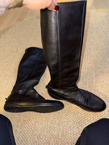 Gucci stivali pelle con zip - in,