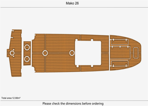 Mako boat flooring - boat,