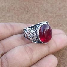 Anello granato argento - anello,