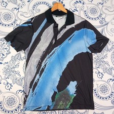 AUSTRALIAN BY L ALPINA VINTAGE SPORTS POLO TG 46 CRAZY PATTERN ACRYLIC MADE ??