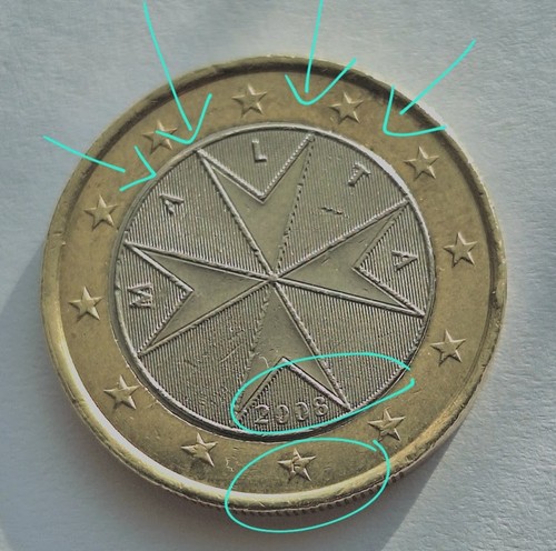 Moneda euro malta 2008 f - 1,