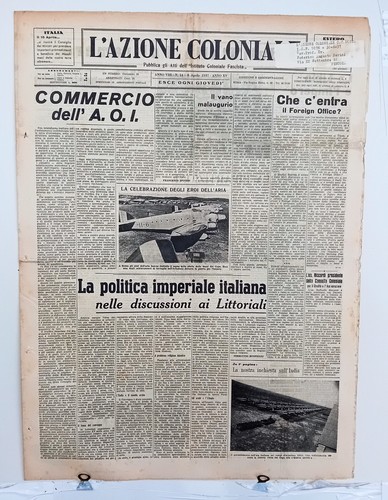 Viii azione coloniale - 14/viii, l'
