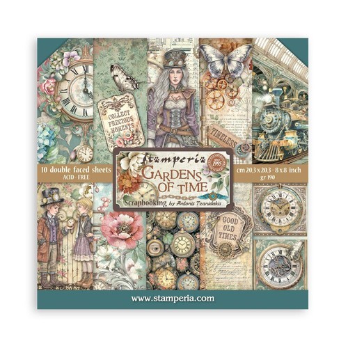 Blocco carte scrap gardens - blocco, di