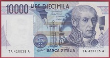 R* ITALIA 10000 LIRE 1984 P-112a UNC DETTAGLI RARI #6422