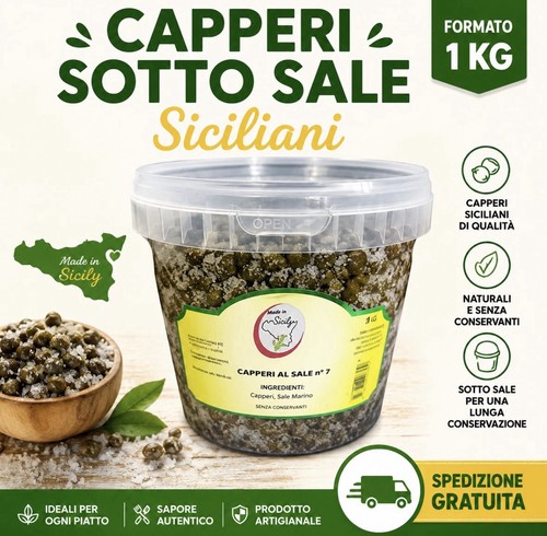 Capperi sotto sale - capperi, siciliani
