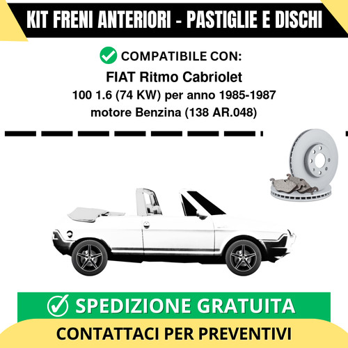 Kit freni anteriori fiat - anteriori,