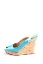 BUFFALO LONDON Sandalo alto con plateau Donna Sandalo con tacco alto blu cadetto