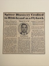 George Hildebrand 1902 Spitball Brooklyn 1955 Sporting News Baseball 6X6 pannello