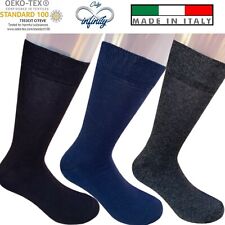 12 Paia Calze Corte Uomo in Caldo Cotone 100% Cotone elasticizzato Infinity®