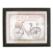 Quadro Stampa con cornice stile vintage quadri provenzale in legno Shabby Chic 