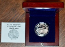 BELGIO BELGIE - 5 EURO 2010  argento silver  PROOF !
