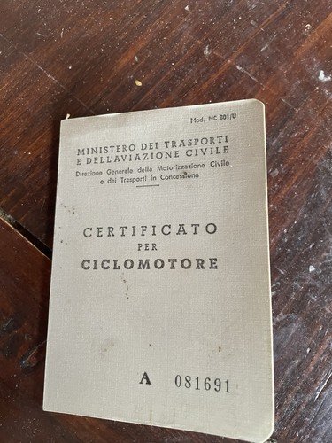 Libretto circolazione - libretto, di