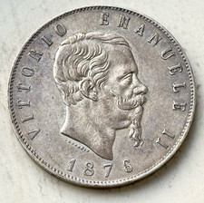 Italia Italia 5 Lire 1876