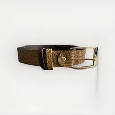 CINTURA ARTIGIANALE VERA PELLE REVERSIBILE GRIGIO/VIOLA