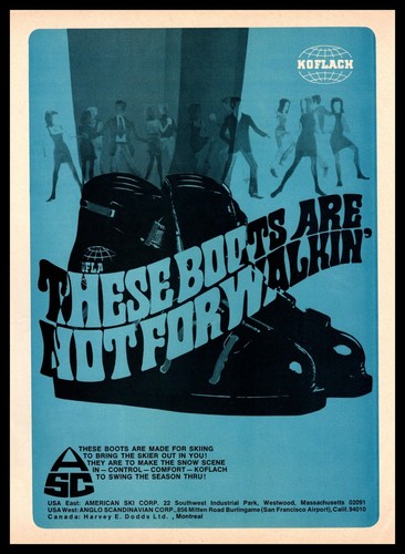 1967 koflach snow ski boots - snow,