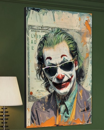 Quadro tela joker colorato - quadro,