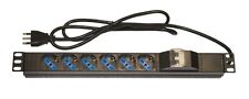 Multipresa Rack con Interruttore e Magnetotermico 6 prese Schuko Armadio Rack 19