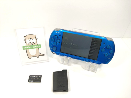 Console psp 3000 blu - console, vibrante