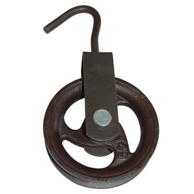 Carrucola ghisa gancio ferro - ,