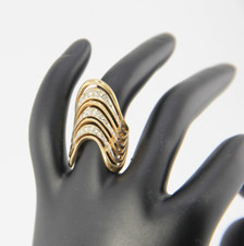 Anello oro 18 kt GE pavè