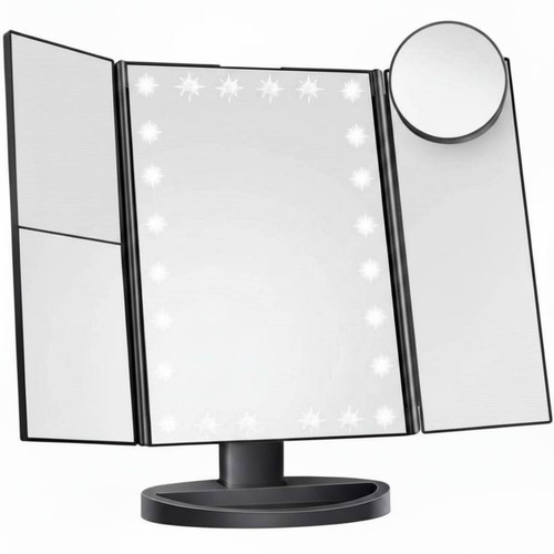 Specchio luminoso triplo - a,