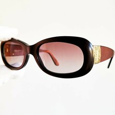 occhiali da sole YSL 6567 Yves Saint Laurent oval sunglasses vintage copper gold