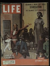 Life Magazine September 3, 1956 Slave Auction in Old Charleston