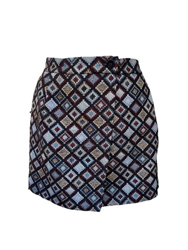 Mini gonna jacquard con