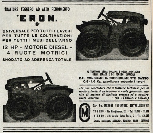 Pubblicita 1952 trattore - pubblicita',