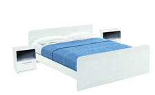 Letto matrimoniale bianco - letto,