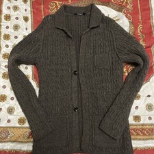 Cardigan Uomo A Trecce Lana
