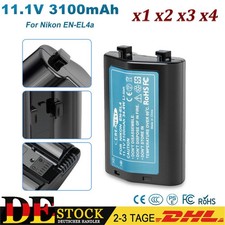 1-4 pezzi batteria EN-EL4 EL4e EL4a 3100 mAh per Nikon D2X D2Hs D2Xs D2H F6 D3 D3S D3X
