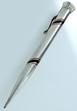 PORTAMINA ARGENTO MASSICCIO 900 - Penna vintage, splendida, funzionante