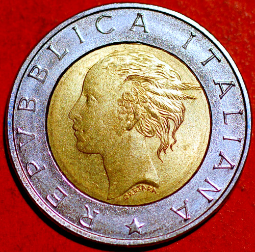 Italy 500 lire - bank, of