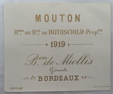 Étiquette Château Mouton