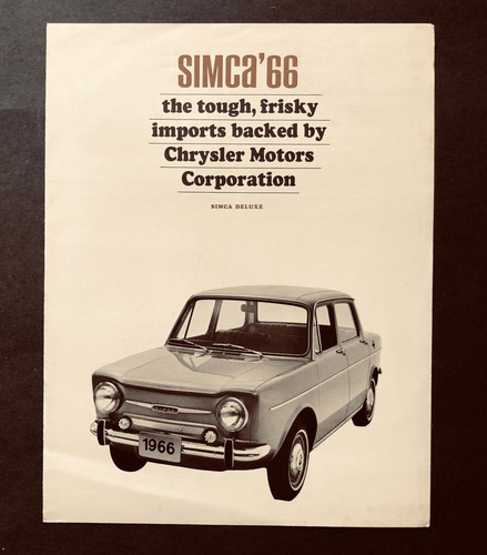 Simca deluxe 1966 brochure - deluxe,