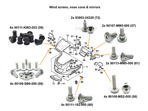 Honda cbr1000f 1989 1992 kit - honda,