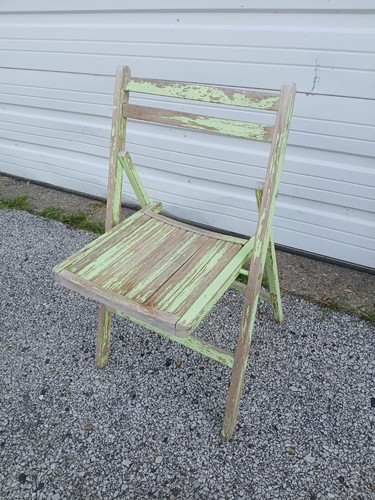 Sedia pieghevole vintage - , legno