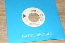 U2 with or without you RARE EDITION PROMO Juke box Italy 45 7"