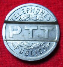 JETON TOKEN PTT FRANCE 1937 TELEPHONES PUBLICS FRANCIA GETTONE TELEFONO PUBBLICO