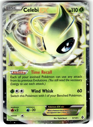 Celebi ultra raro holofoil - ex,