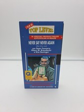 VHS cartonata NEVER SAY NEVER AGAIN 1992 EN DEAGOSTINI I FILM DI TOP LEVEL (F91)