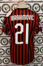 NEW IBRAHIMOVIC MILAN 2019/20 SHIRT MAGLIA CALCIO FOOTBALL SOCCER JERSEY MAILLOT