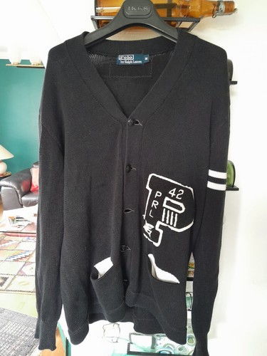 Cardigan men black ralph - m,