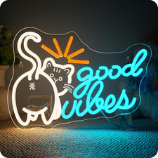 , Gattino Good Vibes Insegna