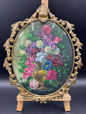 Quadro ovale natura - , vaso